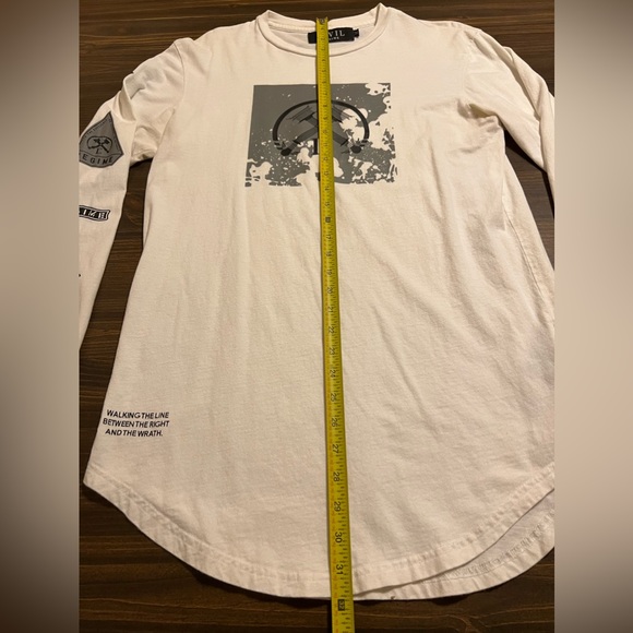 Civil Regime World Tour Long Sleeve Shirt Medium White Double Sided Graphic - Picture 6 of 13